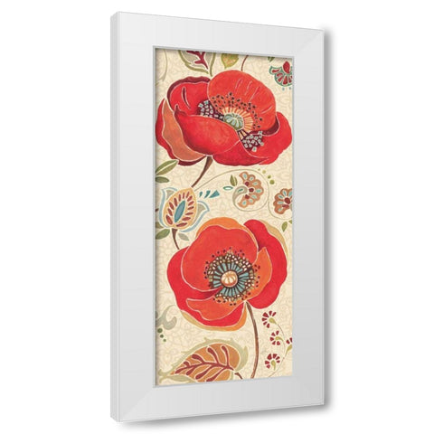 Moroccan Red Light II White Modern Wood Framed Art Print by Brissonnet, Daphne