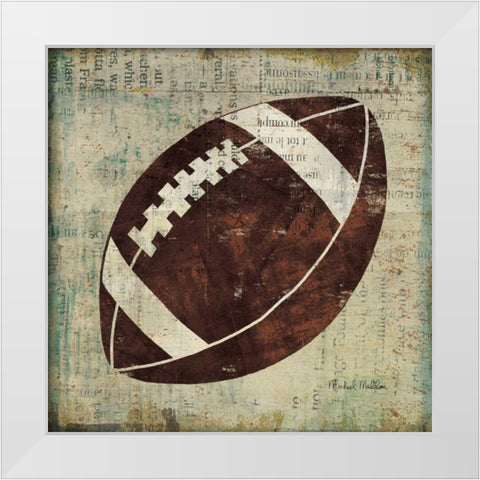 Ball IV White Modern Wood Framed Art Print by Mullan, Michael