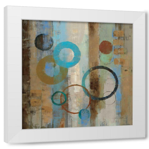 Bubble Graffiti I White Modern Wood Framed Art Print by Vassileva, Silvia