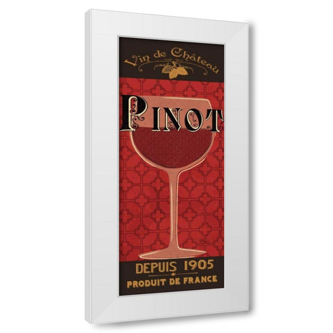 Red Label IV White Modern Wood Framed Art Print by Pela Studio