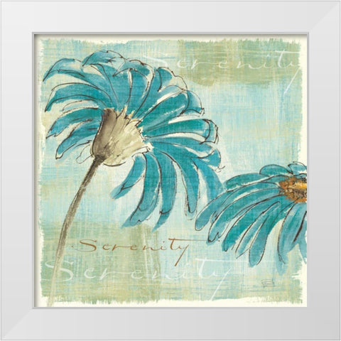 Spa Daisies IV White Modern Wood Framed Art Print by Paschke, Chris