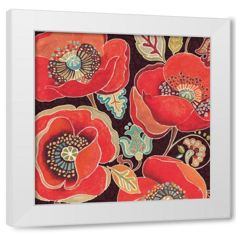 Moroccan Red IV White Modern Wood Framed Art Print by Brissonnet, Daphne