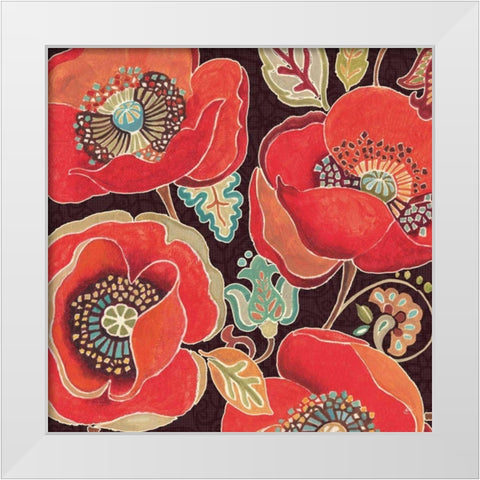 Moroccan Red IV White Modern Wood Framed Art Print by Brissonnet, Daphne