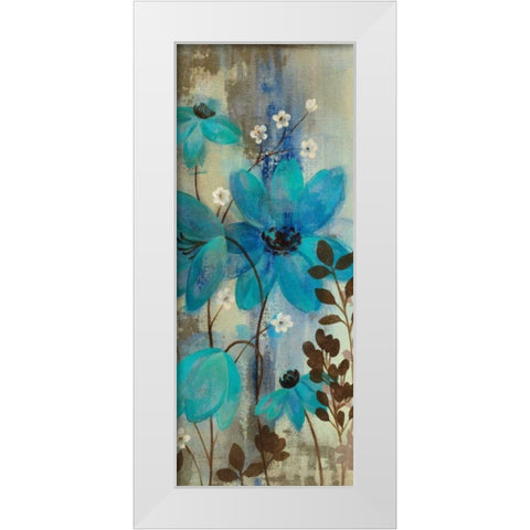 Floral Symphony Crop II White Modern Wood Framed Art Print by Vassileva, Silvia