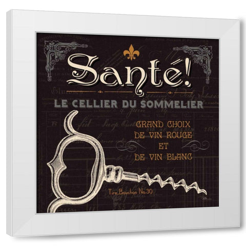 Flavors of France V White Modern Wood Framed Art Print by Pela Studio