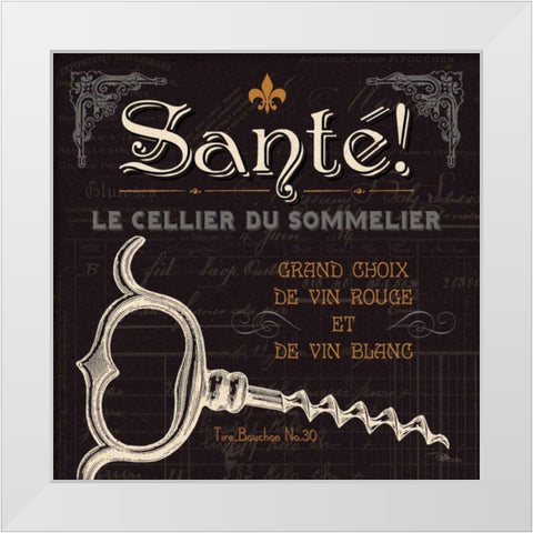 Flavors of France V White Modern Wood Framed Art Print by Pela Studio