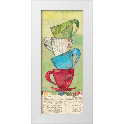 Come for Tea White Modern Wood Framed Art Print by Prahl, Courtney