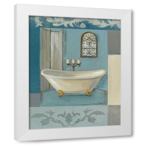 Antique Bath I White Modern Wood Framed Art Print by Vassileva, Silvia