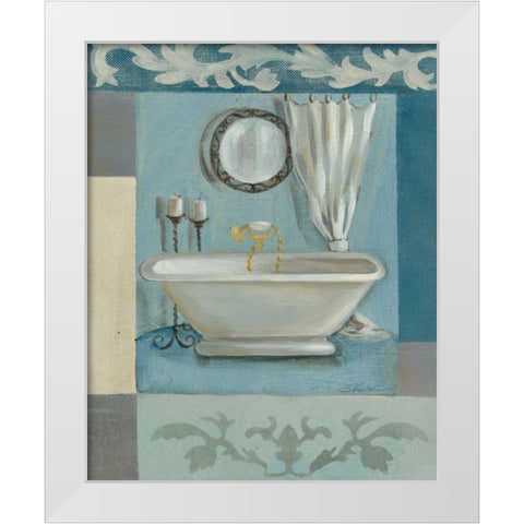Antique Bath II White Modern Wood Framed Art Print by Vassileva, Silvia