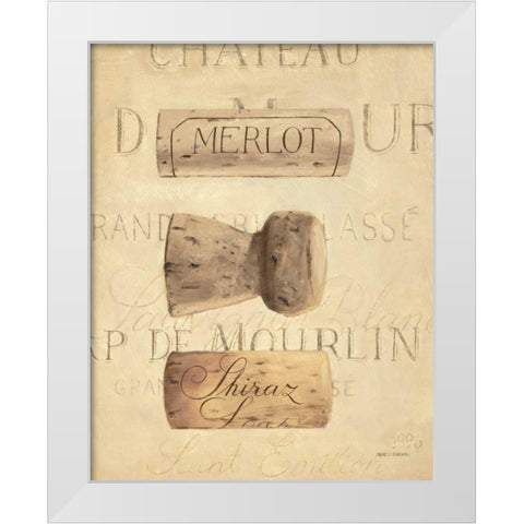 Chateau Nouveau Element V White Modern Wood Framed Art Print by Fabiano, Marco