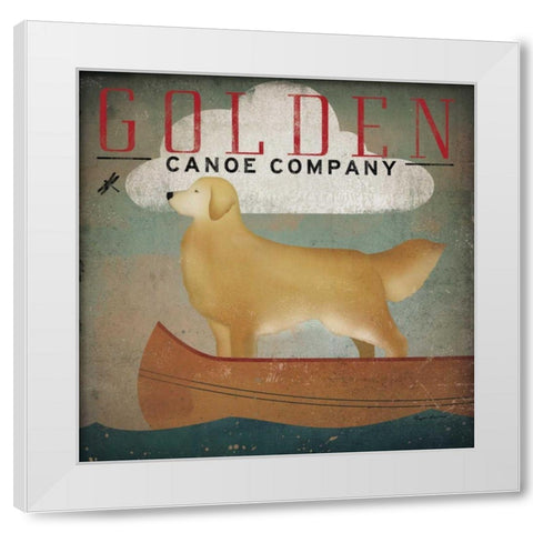 Golden Dog Canoe Co White Modern Wood Framed Art Print by Fowler, Ryan