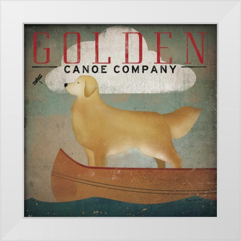 Golden Dog Canoe Co White Modern Wood Framed Art Print by Fowler, Ryan