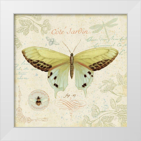 Cote Jardin II White Modern Wood Framed Art Print by Brissonnet, Daphne