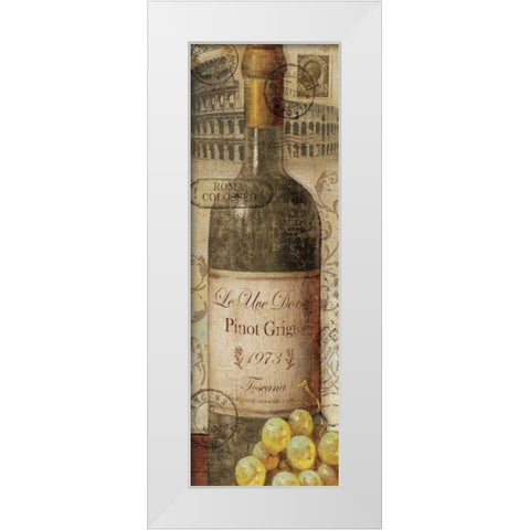 European Wines I White Modern Wood Framed Art Print by Charron, Veronique