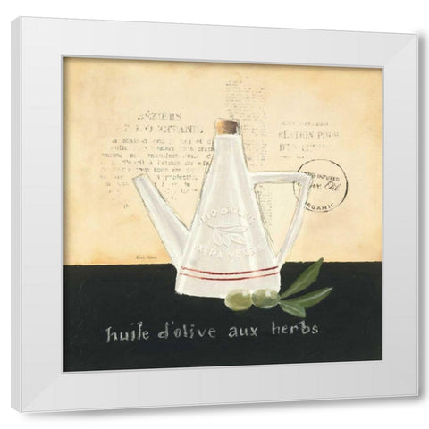 Huile d Olive IV White Modern Wood Framed Art Print by Adams, Emily