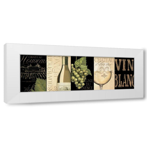 Chateau Nouveau Panel II White Modern Wood Framed Art Print by Fabiano, Marco