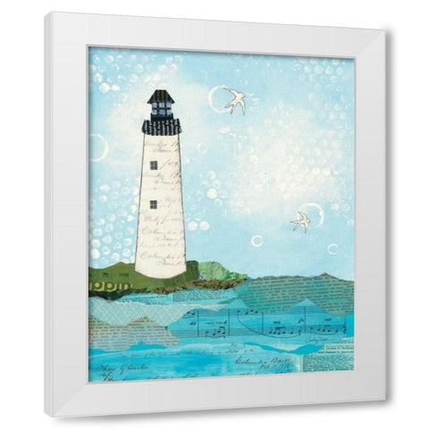 Coastal Notes II White Modern Wood Framed Art Print by Prahl, Courtney