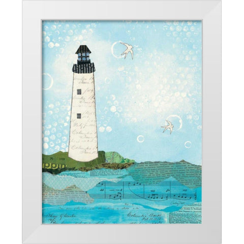 Coastal Notes II White Modern Wood Framed Art Print by Prahl, Courtney