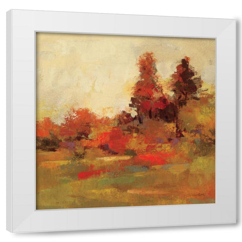 Fall Forest IV White Modern Wood Framed Art Print by Vassileva, Silvia