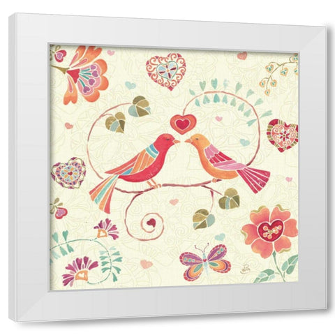 Lighthearted I White Modern Wood Framed Art Print by Brissonnet, Daphne