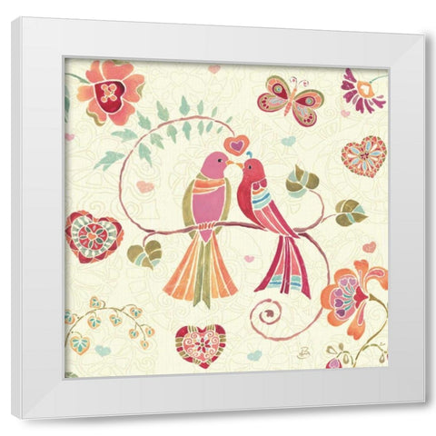Lighthearted II White Modern Wood Framed Art Print by Brissonnet, Daphne