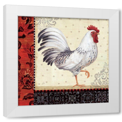 Country Touch I White Modern Wood Framed Art Print by Brissonnet, Daphne