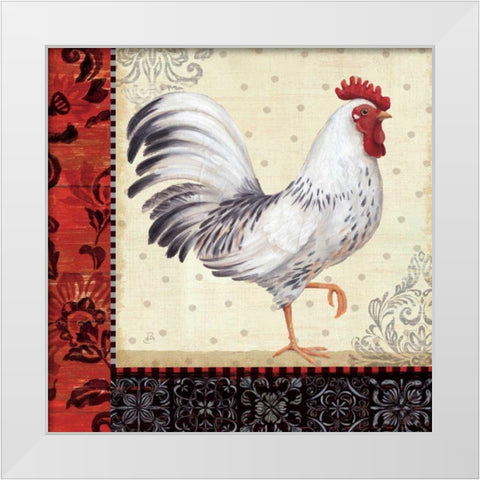 Country Touch I White Modern Wood Framed Art Print by Brissonnet, Daphne