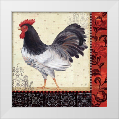 Country Touch II White Modern Wood Framed Art Print by Brissonnet, Daphne