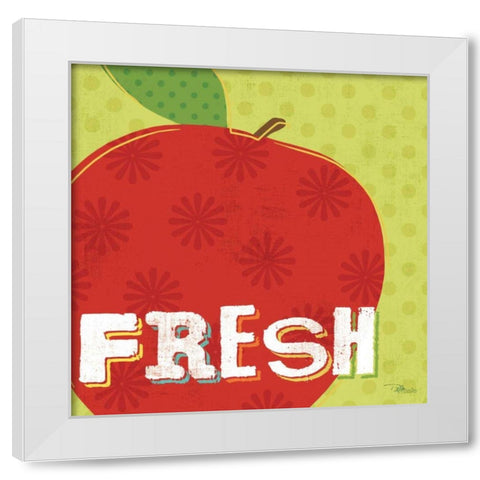 Good Food I White Modern Wood Framed Art Print by Pela Studio