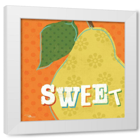 Good Food II White Modern Wood Framed Art Print by Pela Studio