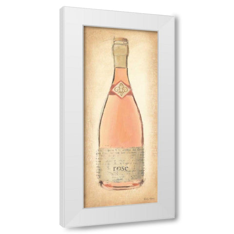 Sparkling Rose Bottle White Modern Wood Framed Art Print by Adams, Emily