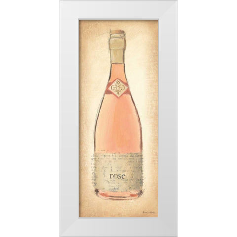 Sparkling Rose Bottle White Modern Wood Framed Art Print by Adams, Emily