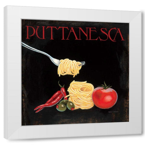 Italian Cuisine I White Modern Wood Framed Art Print by Fabiano, Marco