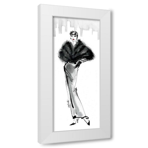 Fifties Fashion I with Red White Modern Wood Framed Art Print by Tavoletti, Anne