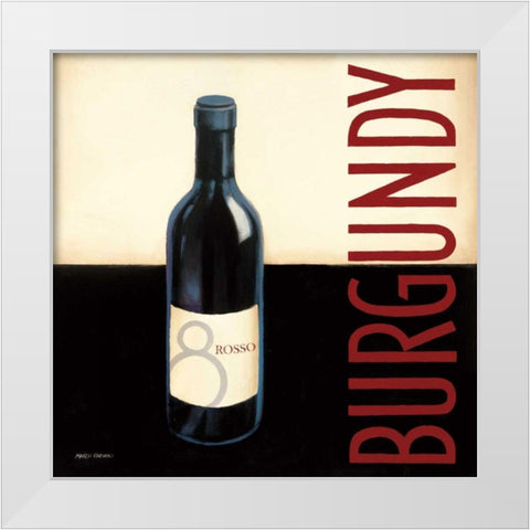 Vin Moderne II White Modern Wood Framed Art Print by Fabiano, Marco