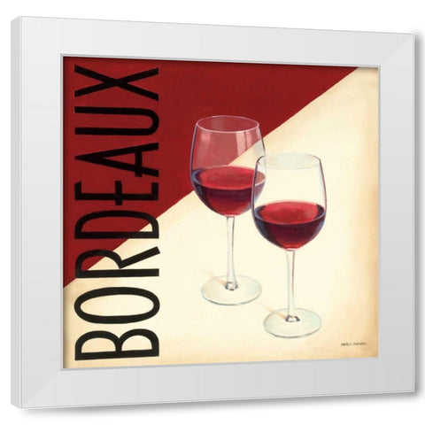 Vin Moderne III White Modern Wood Framed Art Print by Fabiano, Marco