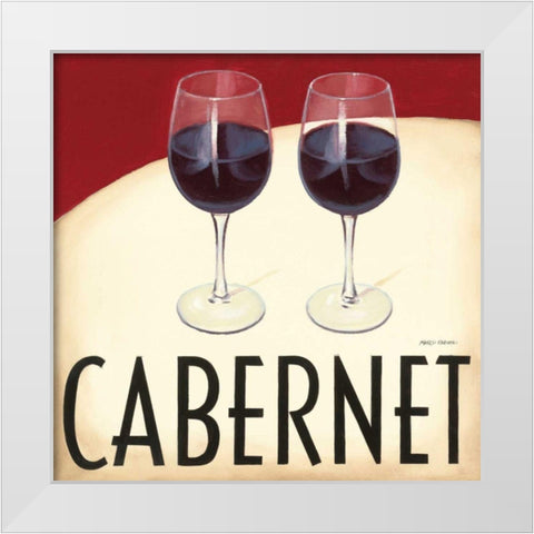 Vin Moderne IV White Modern Wood Framed Art Print by Fabiano, Marco