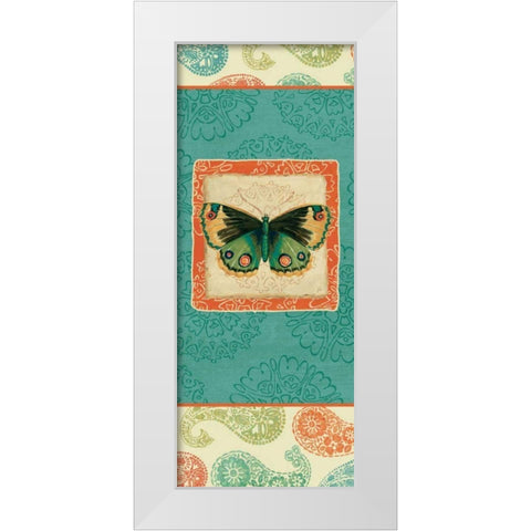 Folk Floral VI White Modern Wood Framed Art Print by Brissonnet, Daphne