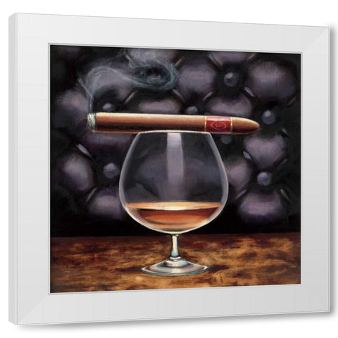 Gentlemen Prefer I White Modern Wood Framed Art Print by Fabiano, Marco