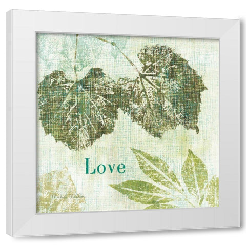 Natures Impressions II White Modern Wood Framed Art Print by Mullan, Michael