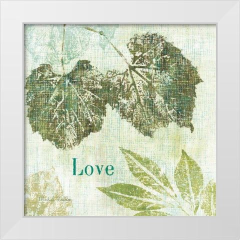 Natures Impressions II White Modern Wood Framed Art Print by Mullan, Michael
