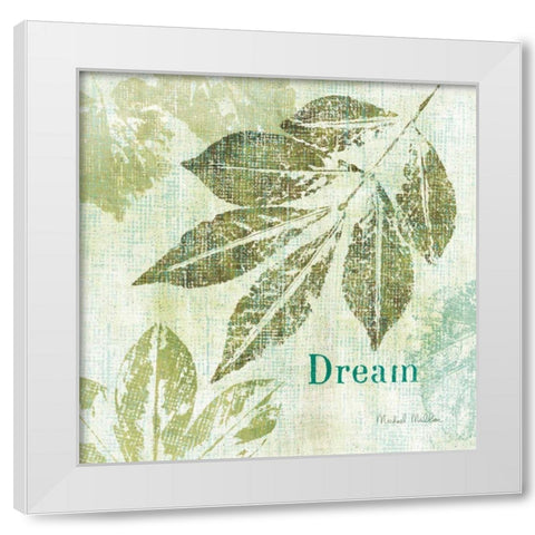 Natures Impressions III White Modern Wood Framed Art Print by Mullan, Michael