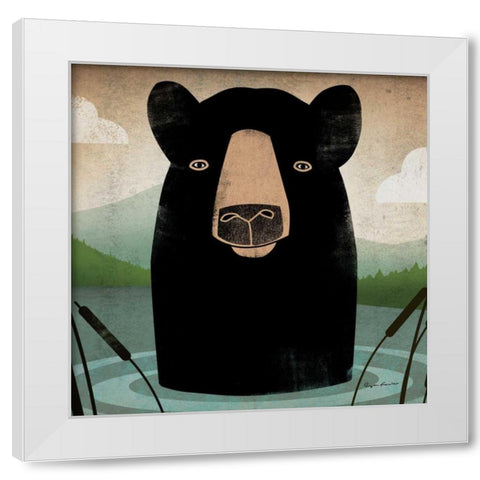 Skinny Dip Crop White Modern Wood Framed Art Print by Fowler, Ryan