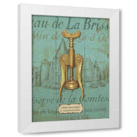 Antique Corkscrew III Blue White Modern Wood Framed Art Print by Brissonnet, Daphne