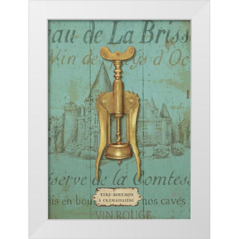 Antique Corkscrew III Blue White Modern Wood Framed Art Print by Brissonnet, Daphne