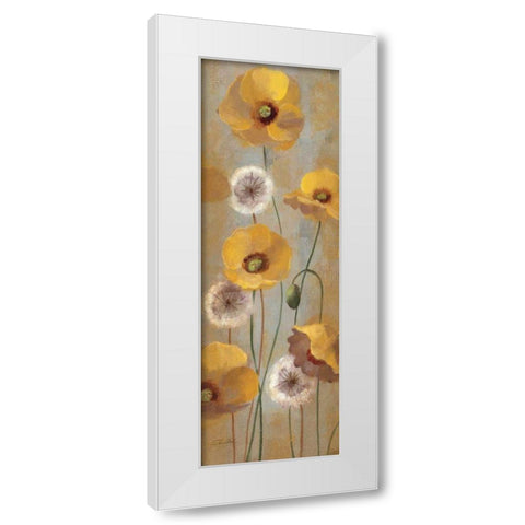 Spring Poppies I White Modern Wood Framed Art Print by Vassileva, Silvia