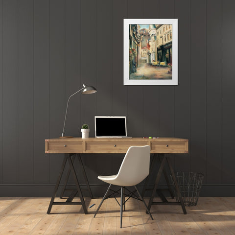 Old Town II White Modern Wood Framed Art Print by Hageman, Marilyn