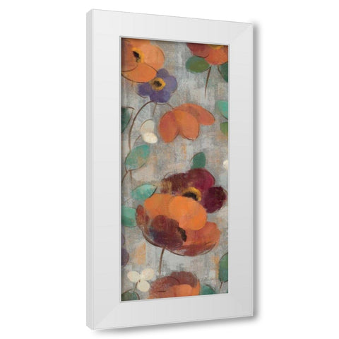 Urban Floral Panel II White Modern Wood Framed Art Print by Vassileva, Silvia