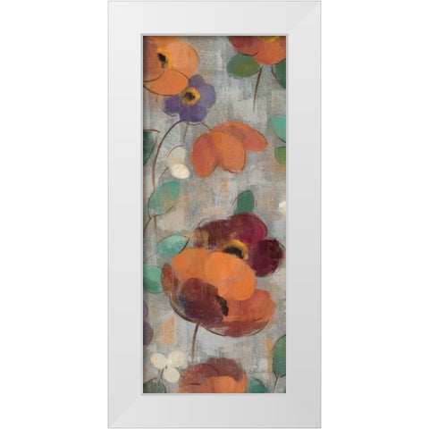Urban Floral Panel II White Modern Wood Framed Art Print by Vassileva, Silvia