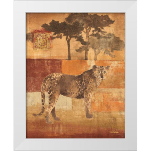 Animals on Safari III White Modern Wood Framed Art Print by Hristova, Albena